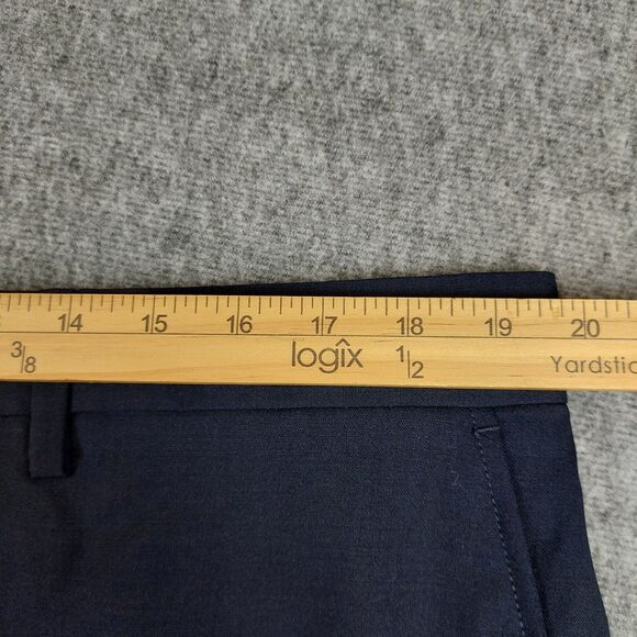 Lands End Men's 42R (39x31) 2 Piece Wool Blend Suit Navy Blue Traditional Fit - Picture 11 of 15